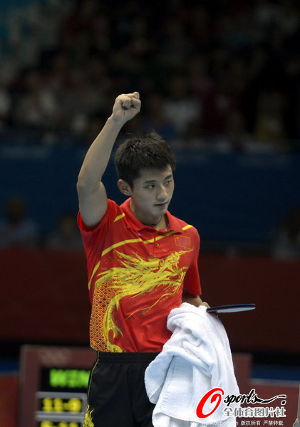 德国队力克瑞典队，张继科带队取胜